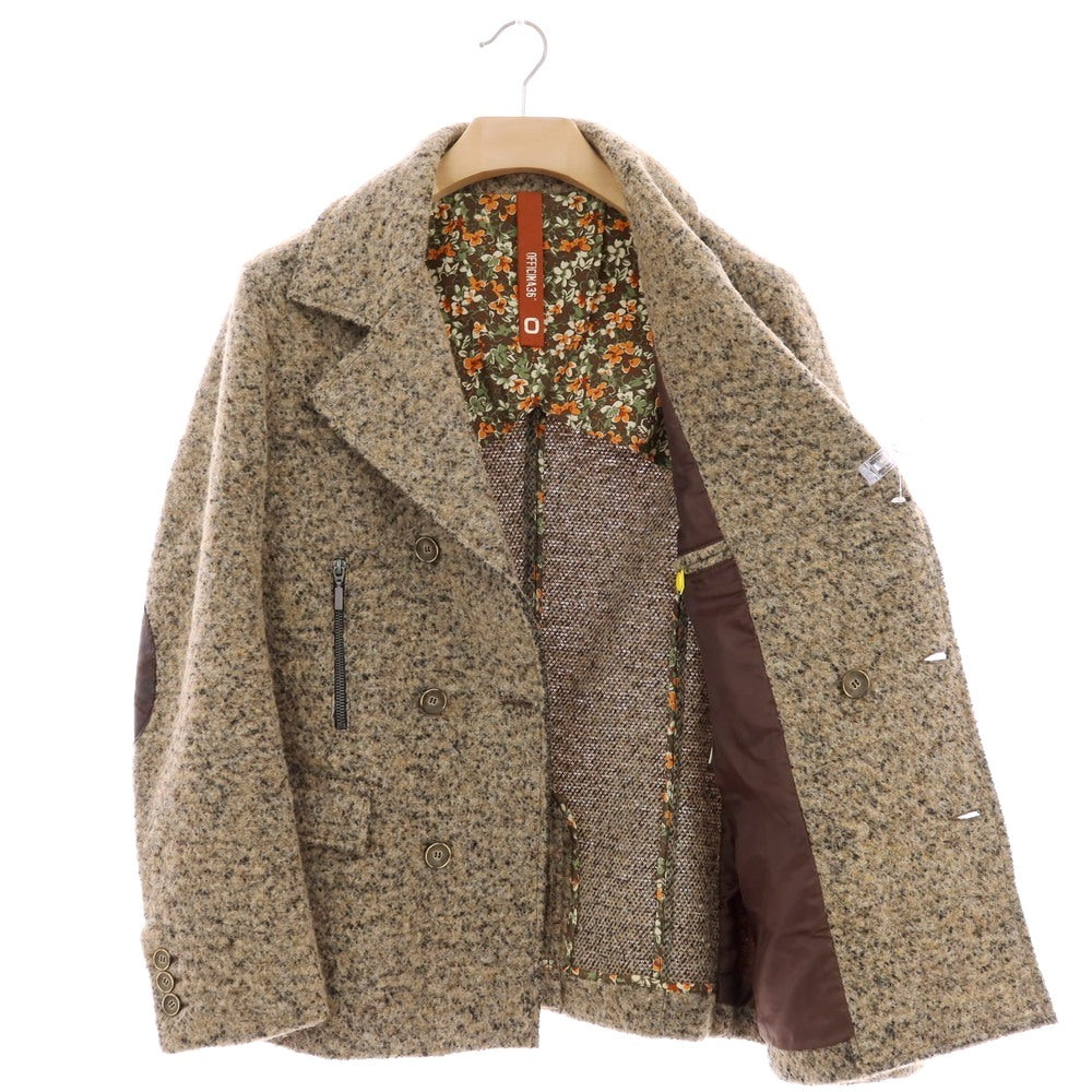 【中古】オフィチーナ トレンタ セイ OFFICINA36 ポリエステルウール ピーコート ベージュ【 50 】【 状態ランクB 】【 メンズ 】