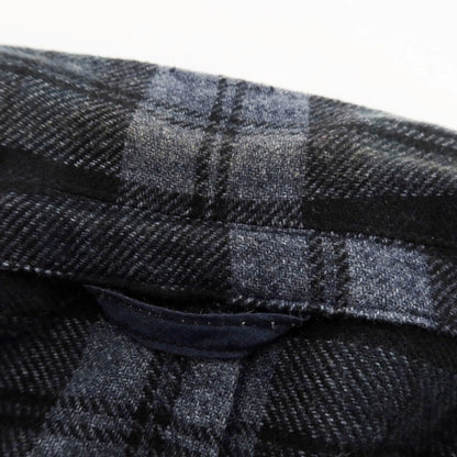 【中古】エルビーエム1911 L.B.M.1911 ウールポリエステルナイロン チェック 2B テーラードジャケット ブラックxグレー【 50 】【 状態ランクC 】【 メンズ 】