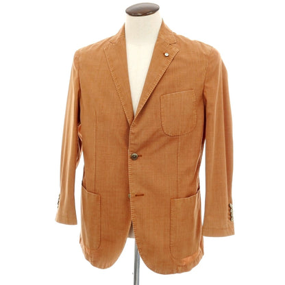 【中古】エルビーエム1911 L.B.M.1911 ウールポリエステル テーラードジャケット オレンジブラウン【サイズ52】【 状態ランクC 】【 メンズ 】