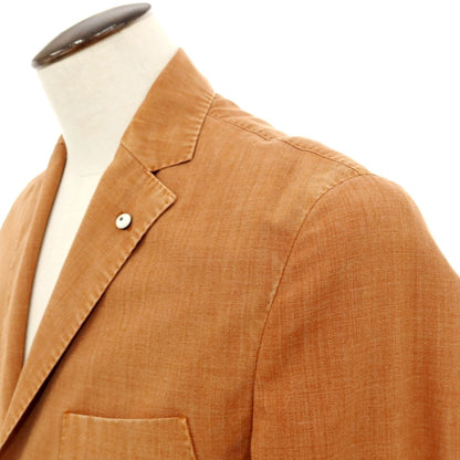 【中古】エルビーエム1911 L.B.M.1911 ウールポリエステル テーラードジャケット オレンジブラウン【サイズ52】【 状態ランクC 】【 メンズ 】
