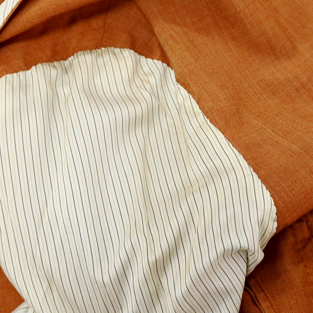 【中古】エルビーエム1911 L.B.M.1911 ウールポリエステル テーラードジャケット オレンジブラウン【サイズ52】【 状態ランクC 】【 メンズ 】