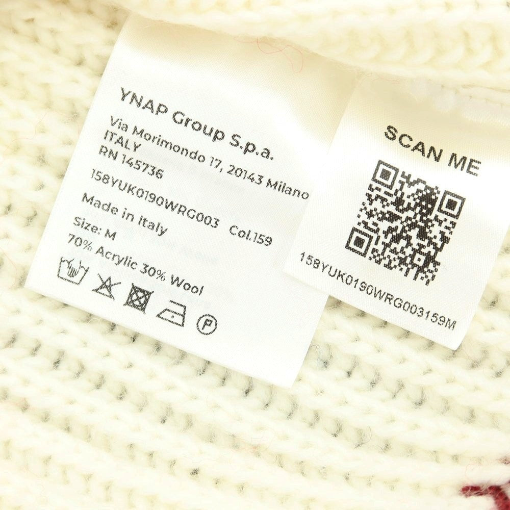 【中古】オット バイ ユークス 8 By Yoox アクリルウール タートルネック プルオーバーニット マルチカラー【サイズM】【 状態ランクB 】【 メンズ 】[BPD]