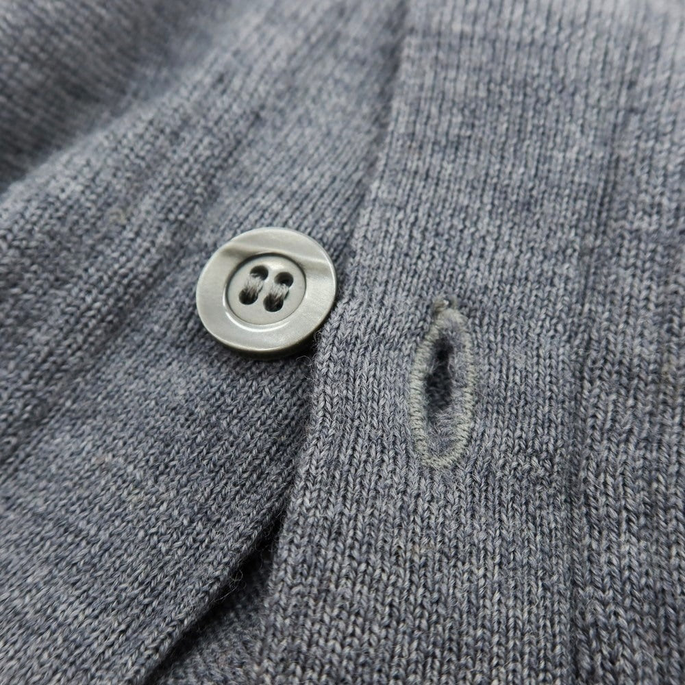 【中古】ヴァルドリオ VALDOGLIO ハイゲージ ウール ニットベスト グレー【 52 】【 状態ランクB 】【 メンズ 】