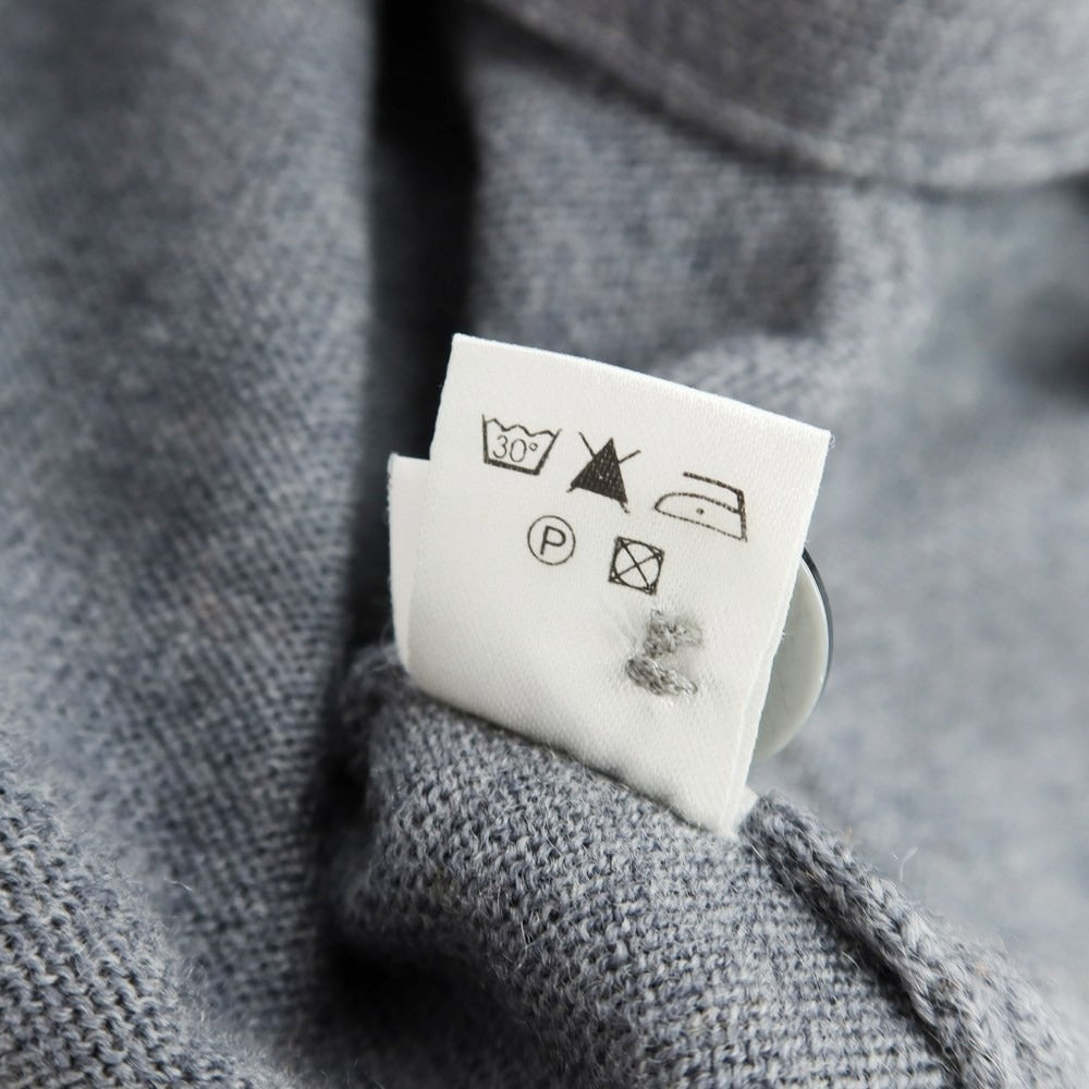 【中古】ヴァルドリオ VALDOGLIO ハイゲージ ウール ニットベスト グレー【 52 】【 状態ランクB 】【 メンズ 】