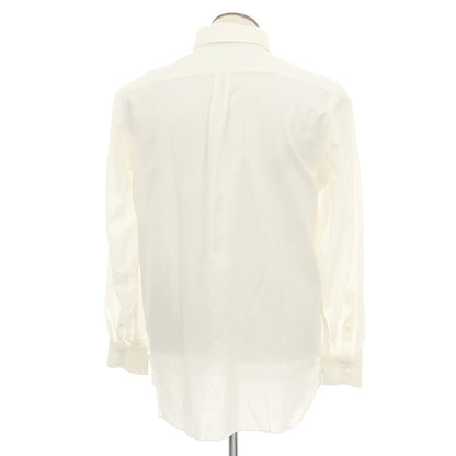 【中古】ルイジ ボレッリ Luigi Borrelli コットン ボタンダウン ドレスシャツ オフホワイト【 42 】【 状態ランクA 】【 メンズ 】