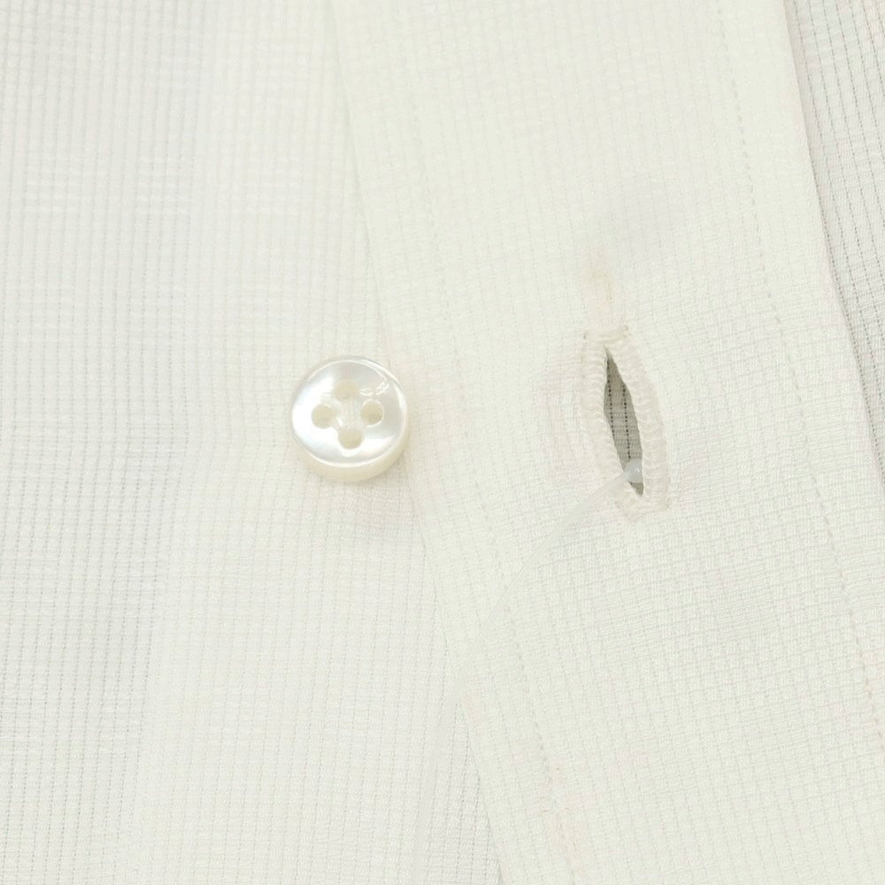 【中古】ルイジ ボレッリ Luigi Borrelli ジャカードコットン セミワイドカラー ドレスシャツ ホワイト【 42 】【 状態ランクA 】【 メンズ 】