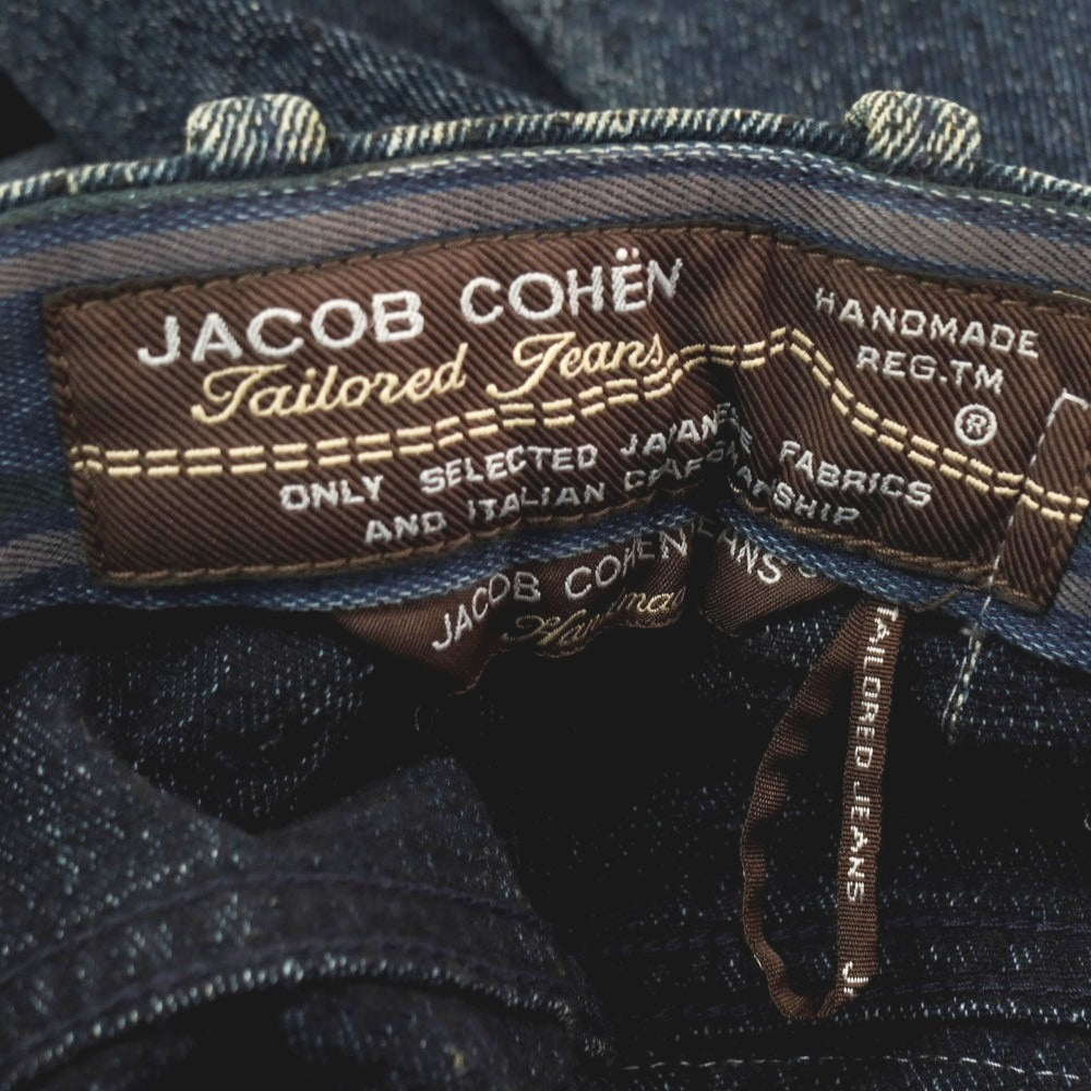 【中古】ヤコブコーエン JACOB COHEN J622 SEATTLE コットンアクリル パッチワーク デニムパンツ ネイビー【サイズ34】【 状態ランクC 】【 メンズ 】