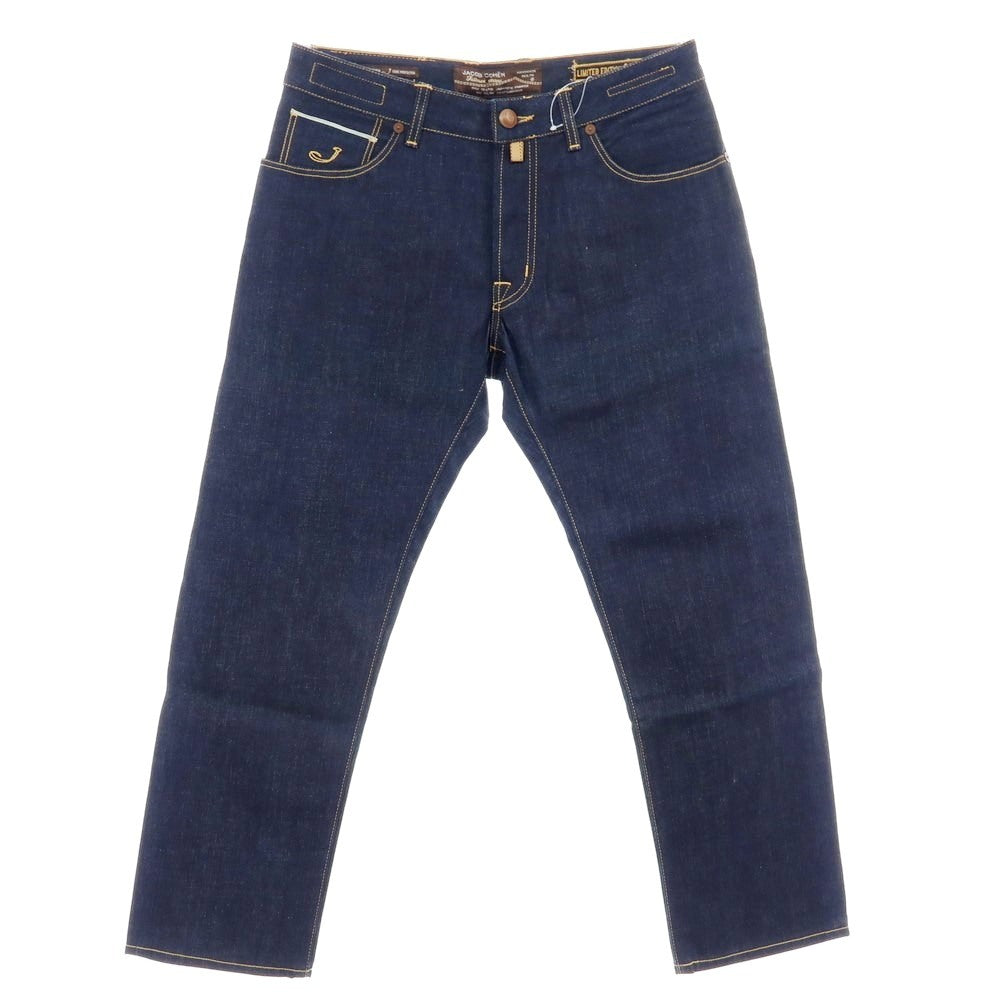 【中古】ヤコブコーエン JACOB COHEN J622 LIMITED EDITION コットン デニムパンツ ジーンズ ネイビー【 33 】【 状態ランクC 】【 メンズ 】