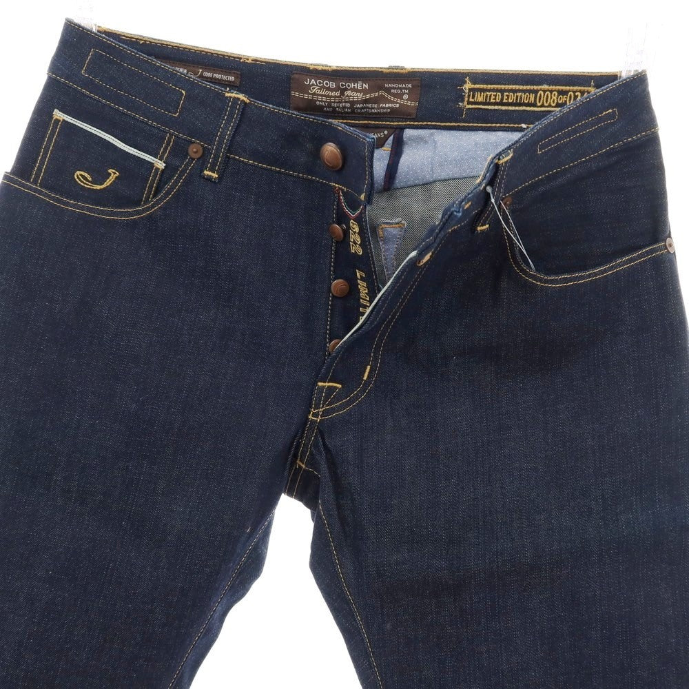 【中古】ヤコブコーエン JACOB COHEN J622 LIMITED EDITION コットン デニムパンツ ジーンズ ネイビー【 33 】【 状態ランクC 】【 メンズ 】