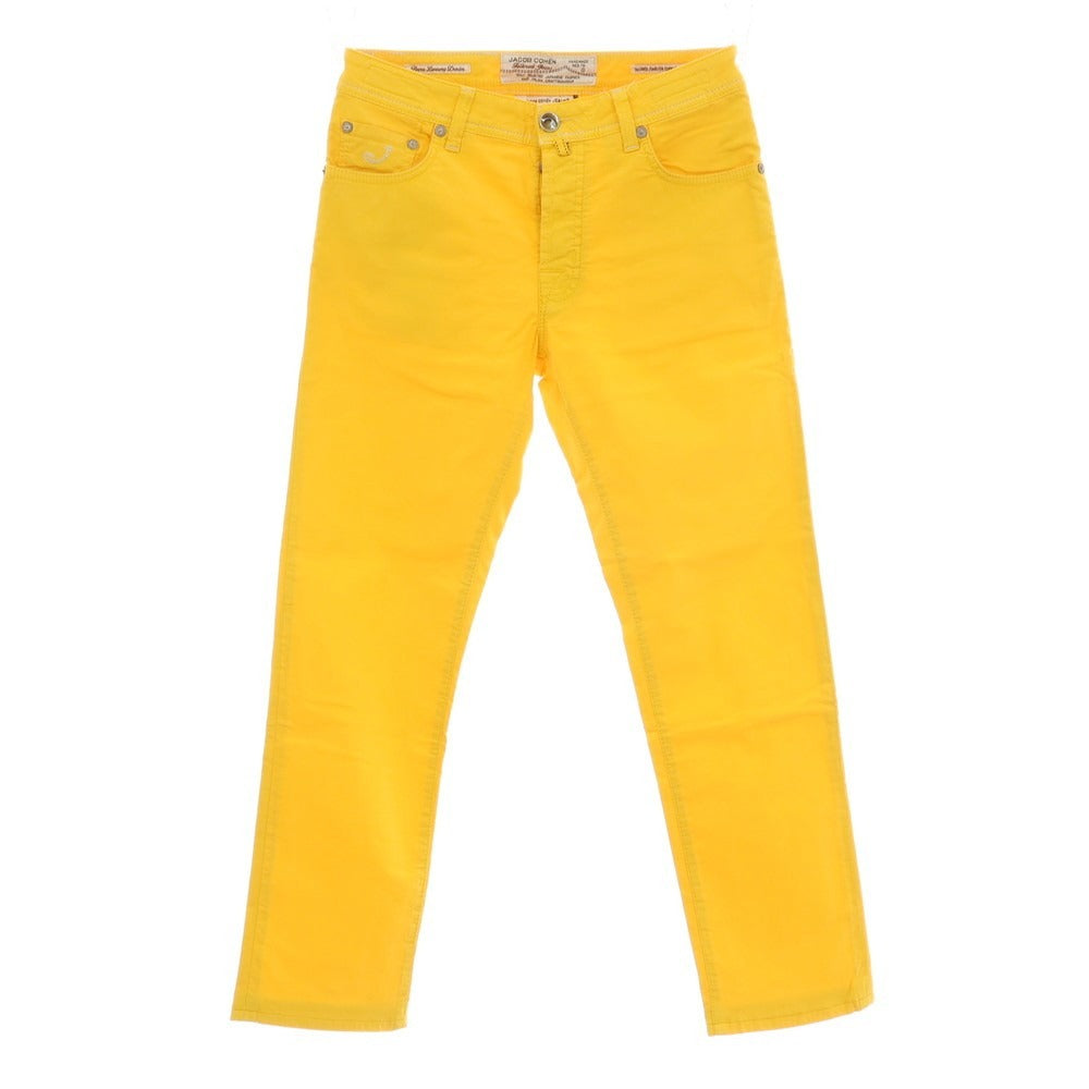 【中古】ヤコブコーエン JACOB COHEN J688 ストレッチ コットン 5ポケットパンツ イエロー【サイズ33】【 状態ランクB 】【 メンズ 】