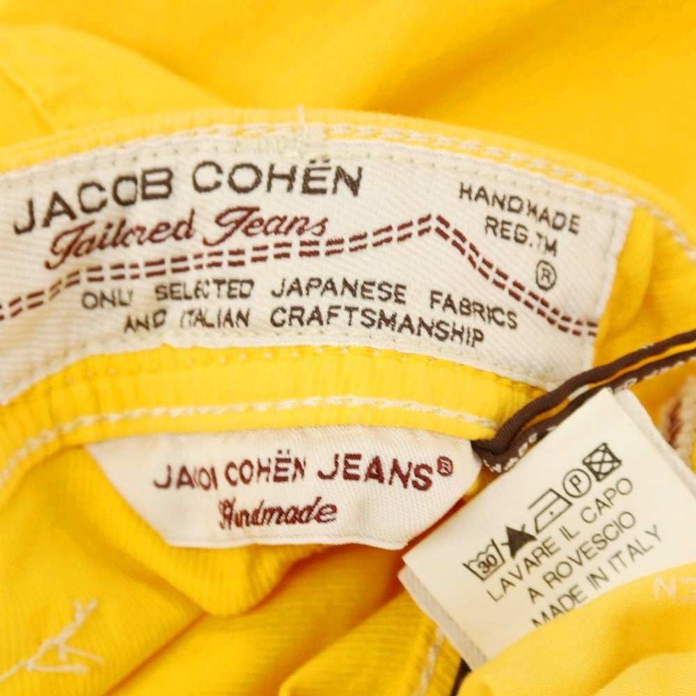 【中古】ヤコブコーエン JACOB COHEN J688 ストレッチ コットン 5ポケットパンツ イエロー【サイズ33】【 状態ランクB 】【 メンズ 】