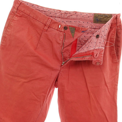 【中古】エルビーエム1911 L.B.M.1911 ストレッチ コットン カジュアルスラックスパンツ レッド【サイズ50】【 状態ランクC 】【 メンズ 】