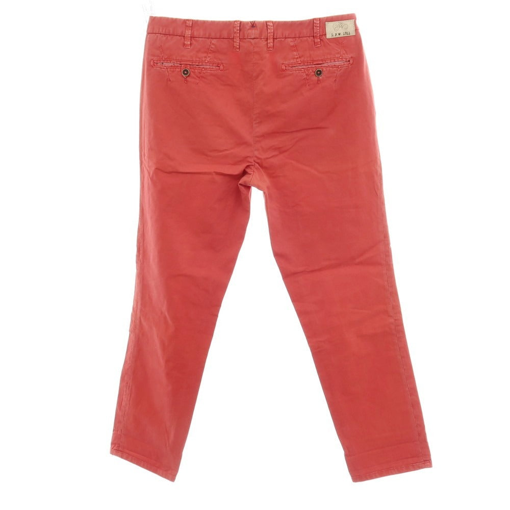 【中古】エルビーエム1911 L.B.M.1911 ストレッチ コットン カジュアルスラックスパンツ レッド【サイズ50】【 状態ランクC 】【 メンズ 】