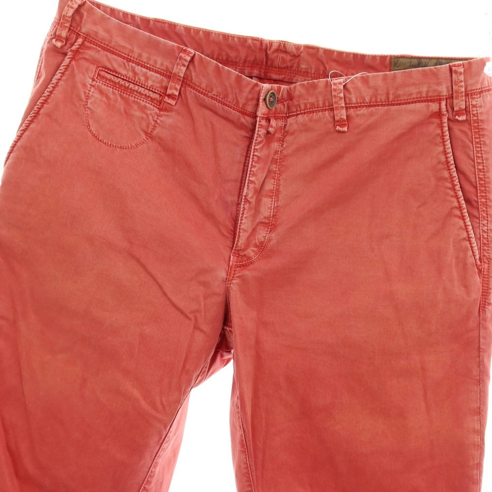 【中古】エルビーエム1911 L.B.M.1911 ストレッチ コットン カジュアルスラックスパンツ レッド【サイズ50】【 状態ランクC 】【 メンズ 】