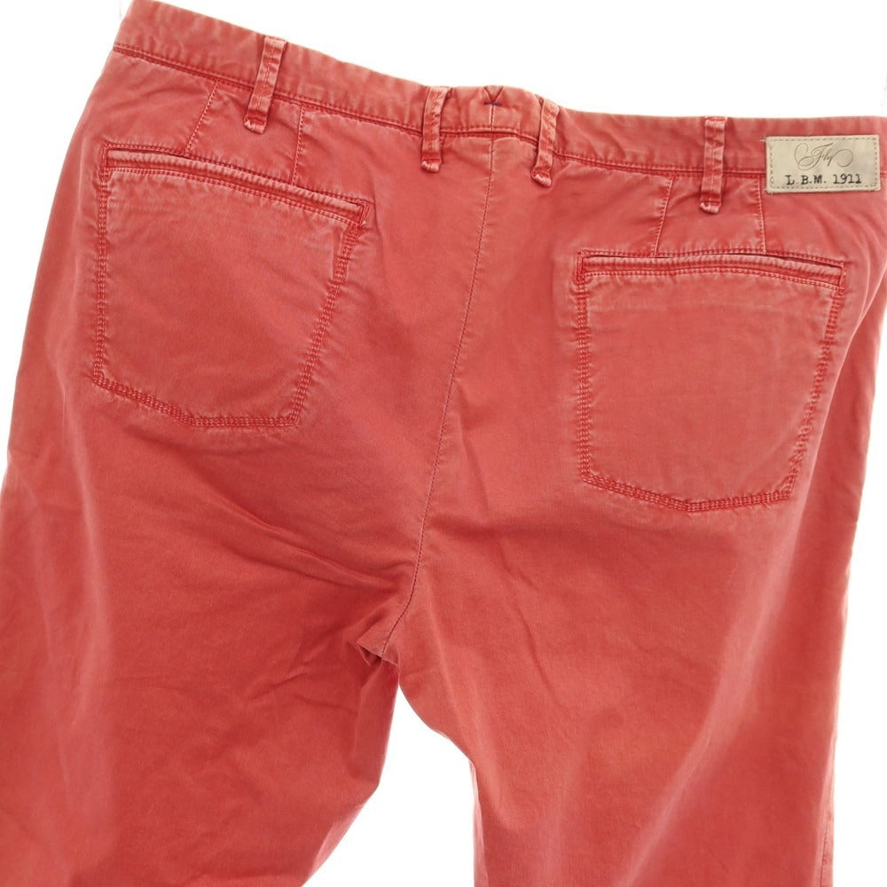 【中古】エルビーエム1911 L.B.M.1911 ストレッチ コットン カジュアルスラックスパンツ レッド【サイズ50】【 状態ランクC 】【 メンズ 】