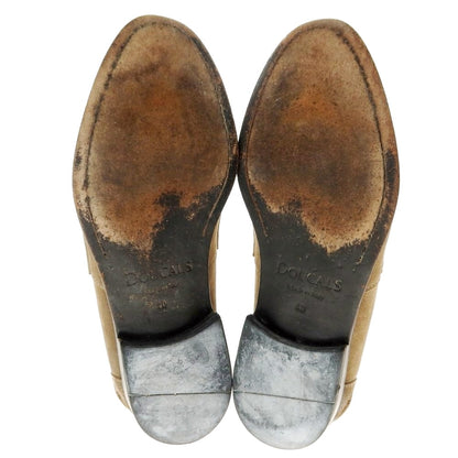 【中古】デュカルス DOUCALS スエード コインローファー ブラウン【 40 】【 状態ランクC 】【 メンズ 】