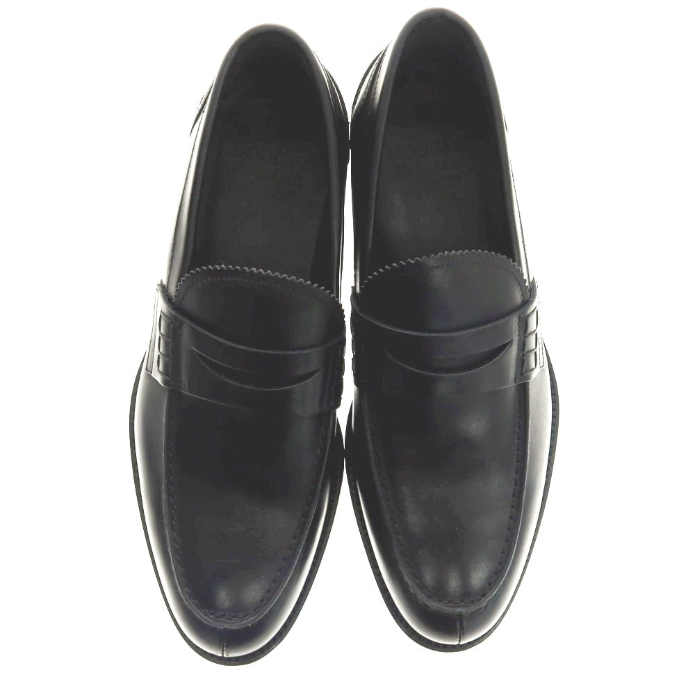 【中古】【未使用】デュカルス DOUCALS コインローファー ブラック【 40 】【 状態ランクS 】【 メンズ 】