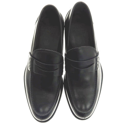 【中古】【未使用】デュカルス DOUCALS コインローファー ブラック【 40 】【 状態ランクS 】【 メンズ 】