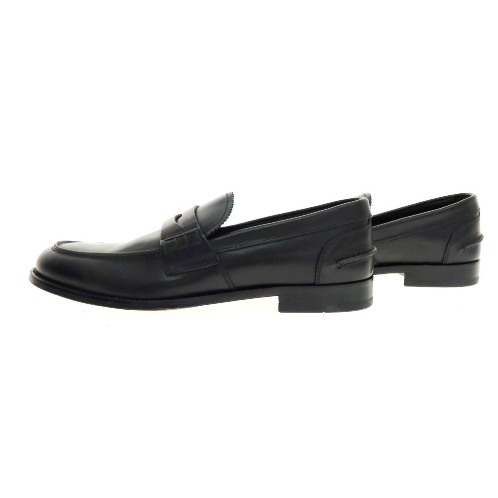 【中古】【未使用】デュカルス DOUCALS コインローファー ブラック【 40 】【 状態ランクS 】【 メンズ 】