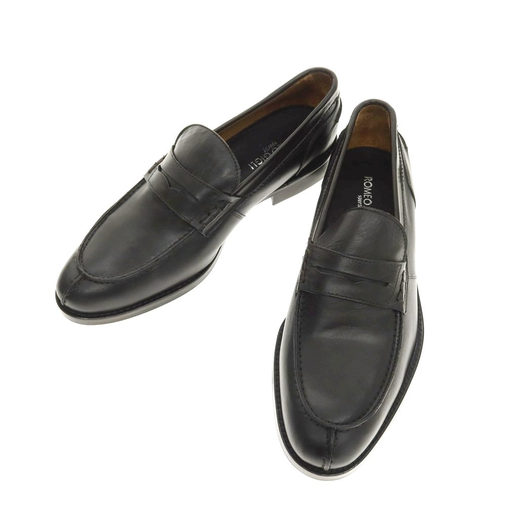 【中古】ロメオジリ ROMEO GIGLI コインローファー ダークブラウン【 40 】【 状態ランクA 】【 メンズ 】