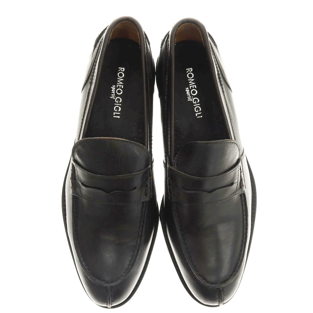 【中古】ロメオジリ ROMEO GIGLI コインローファー ダークブラウン【 40 】【 状態ランクA 】【 メンズ 】