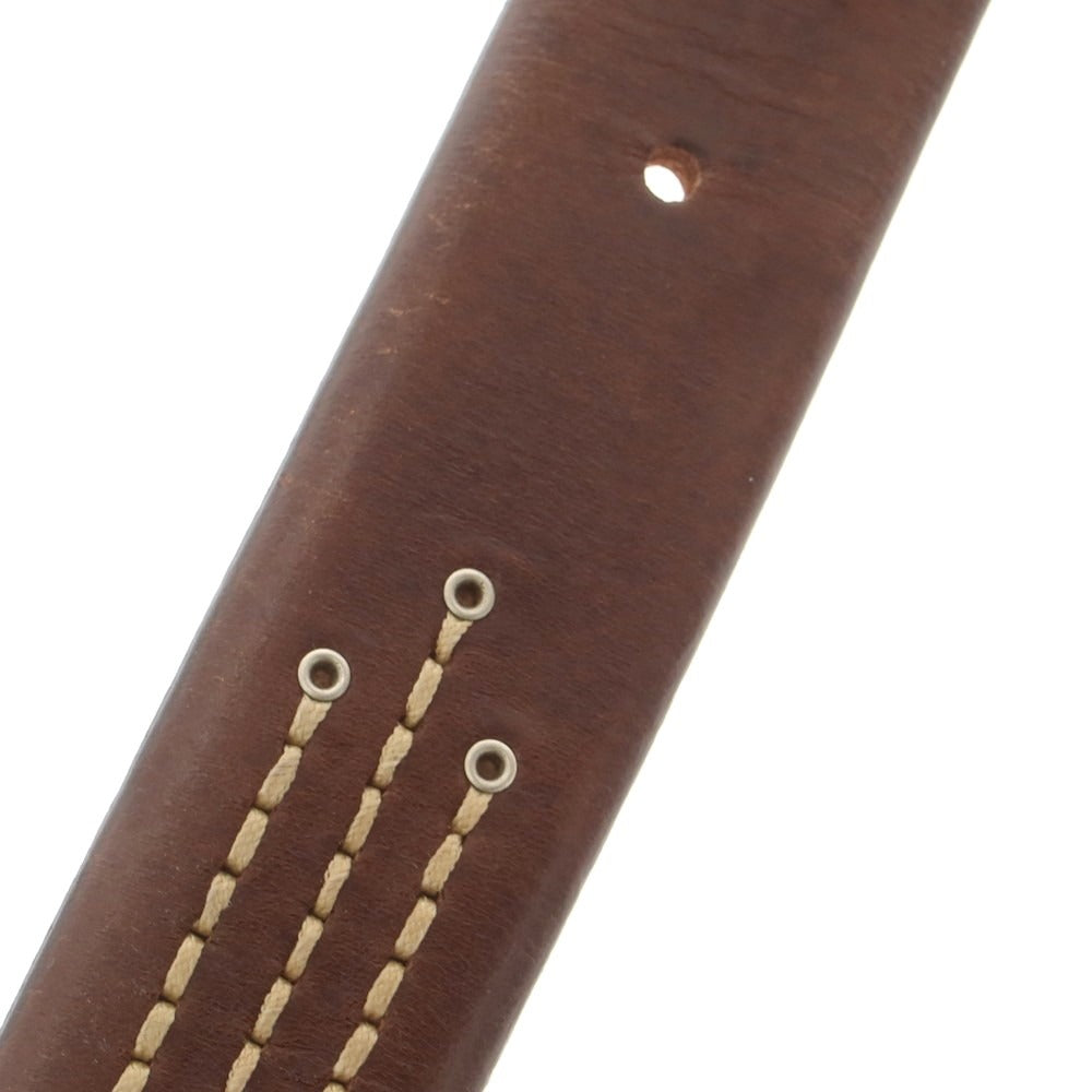 【中古】パオロ ヴィターレ PAOLO VITALE レザー ベルト ブラウン【 100/115 】【 状態ランクB 】【 メンズ 】