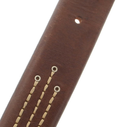 【中古】パオロ ヴィターレ PAOLO VITALE レザー ベルト ブラウン【 100/115 】【 状態ランクB 】【 メンズ 】