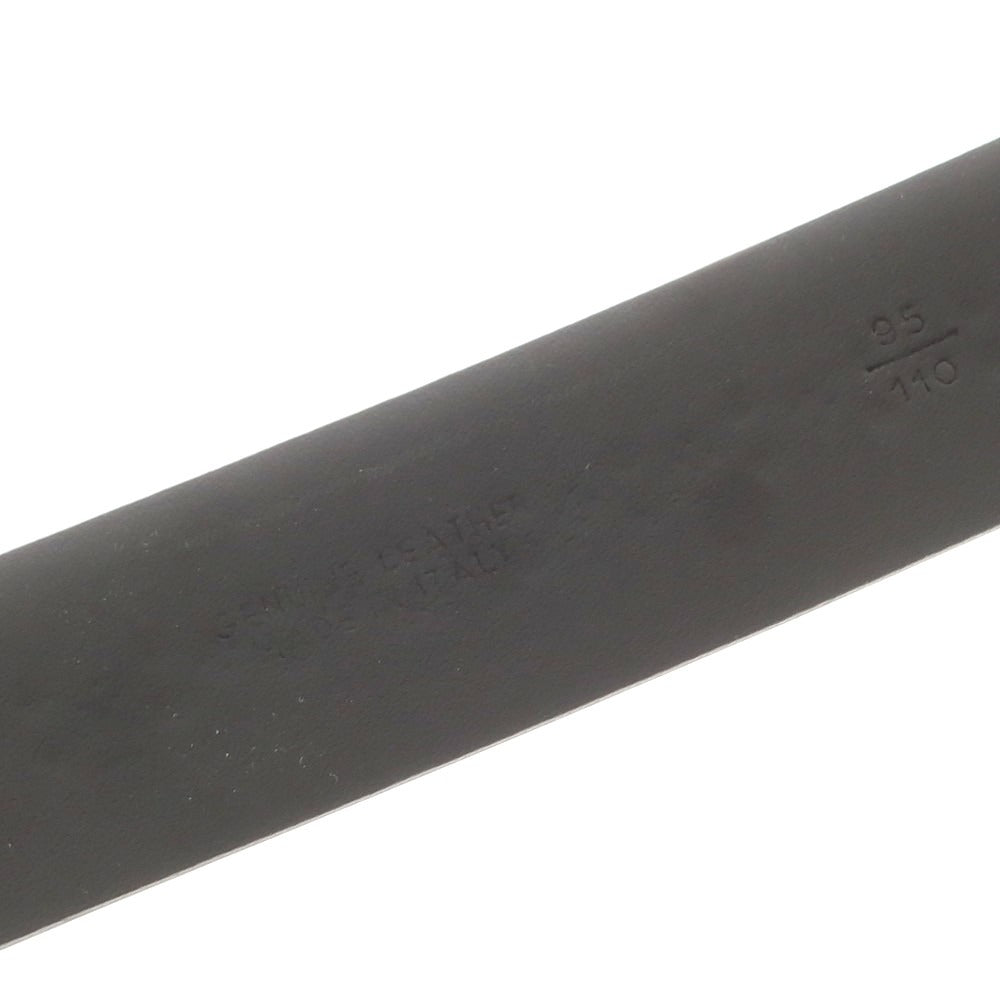 【中古】アンドレア ダミコ Andrea DAMICO レザー ベルト ブラックxシルバー【 95/110 】【 状態ランクB 】【 メンズ 】