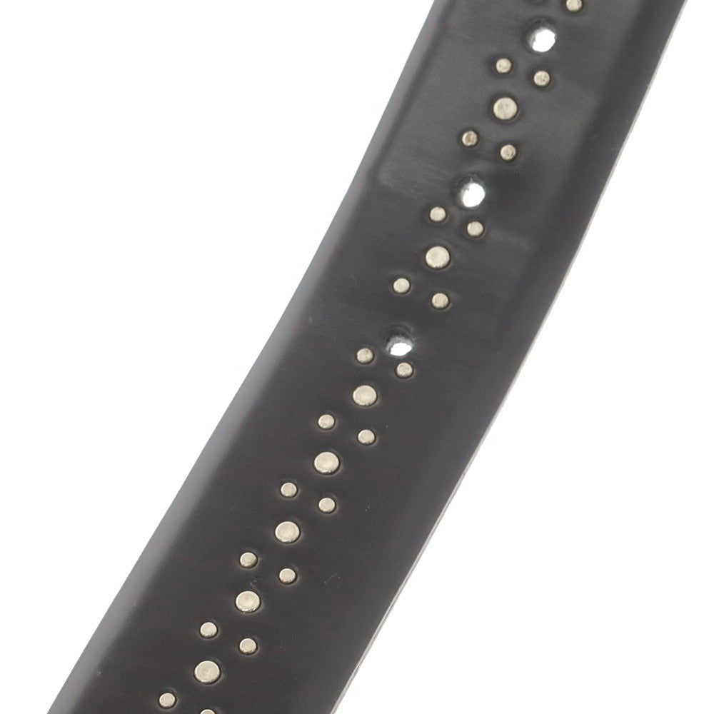 【中古】アンドレア ダミコ Andrea DAMICO レザー ベルト ブラックxシルバー【 95/110 】【 状態ランクB 】【 メンズ 】