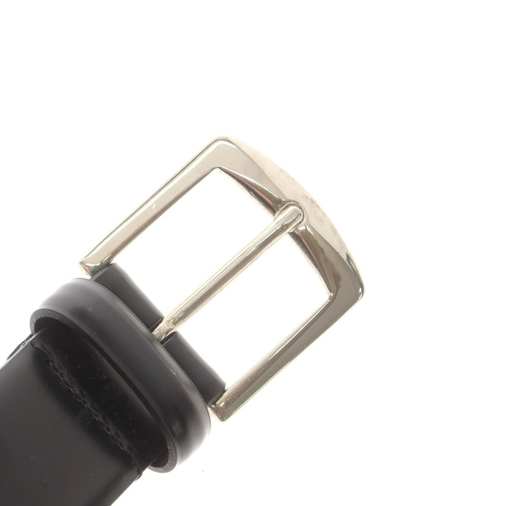 【中古】アンドレア ダミコ Andrea DAMICO レザー ベルト ブラックxシルバー【 95/110 】【 状態ランクB 】【 メンズ 】