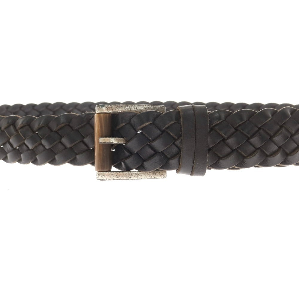 【中古】オルチアーニ ORCIANI レザー メッシュベルト ブラック【 95 】【 状態ランクB 】【 メンズ 】