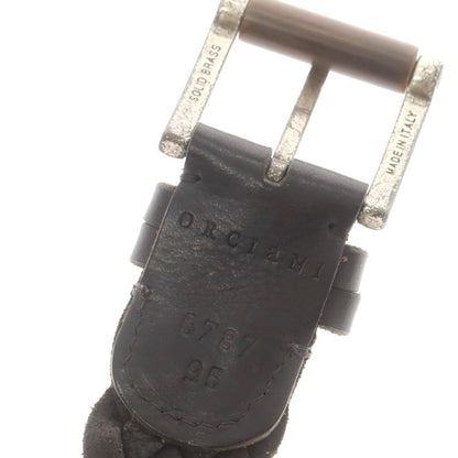 【中古】オルチアーニ ORCIANI レザー メッシュベルト ブラック【 95 】【 状態ランクB 】【 メンズ 】