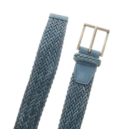 【中古】オルチアーニ ORCIANI レザー メッシュベルト ブルーxシルバー【 100 】【 状態ランクB 】【 メンズ 】