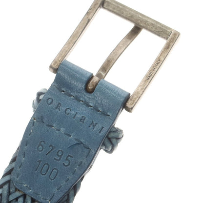 【中古】オルチアーニ ORCIANI レザー メッシュベルト ブルーxシルバー【 100 】【 状態ランクB 】【 メンズ 】