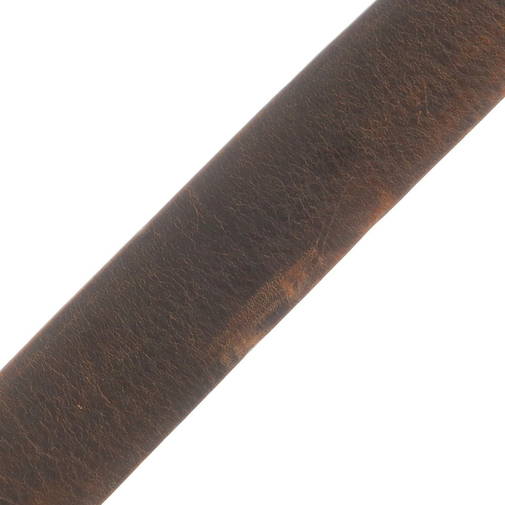 【中古】オルチアーニ ORCIANI レザー ベルト ブラウンxシルバー【 95 】【 状態ランクB 】【 メンズ 】