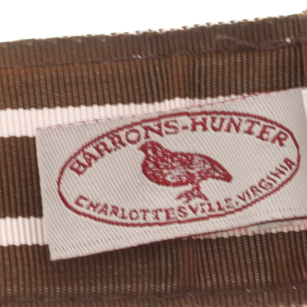 【中古】バロンズハンター BARRONS HUNTER ナイロン系 ダブルリング リボンベルト ブラウンxライトピンク【 L 】【 状態ランクB 】【 メンズ 】