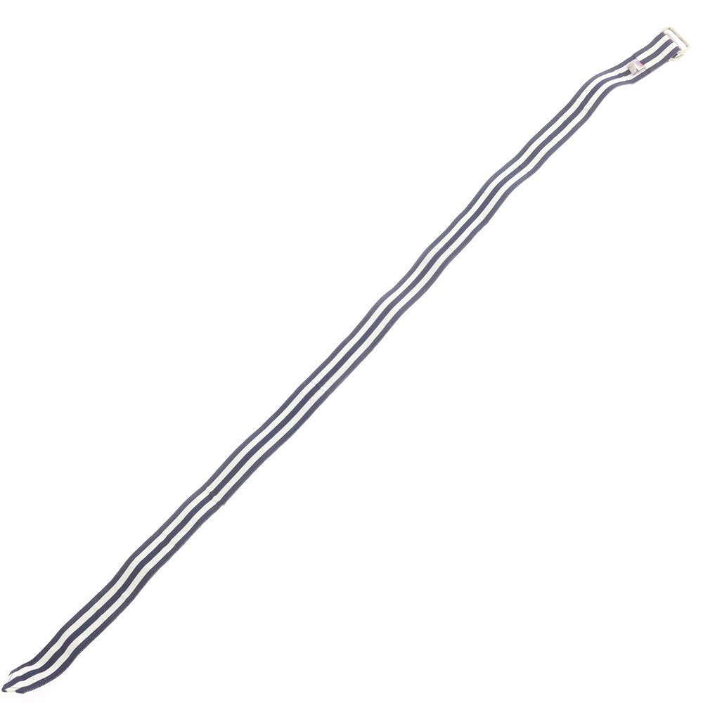 【中古】バロンズハンター BARRONS HUNTER ナイロン系 ダブルリング リボンベルト ネイビーxホワイト【 L 】【 状態ランクB 】【 メンズ 】