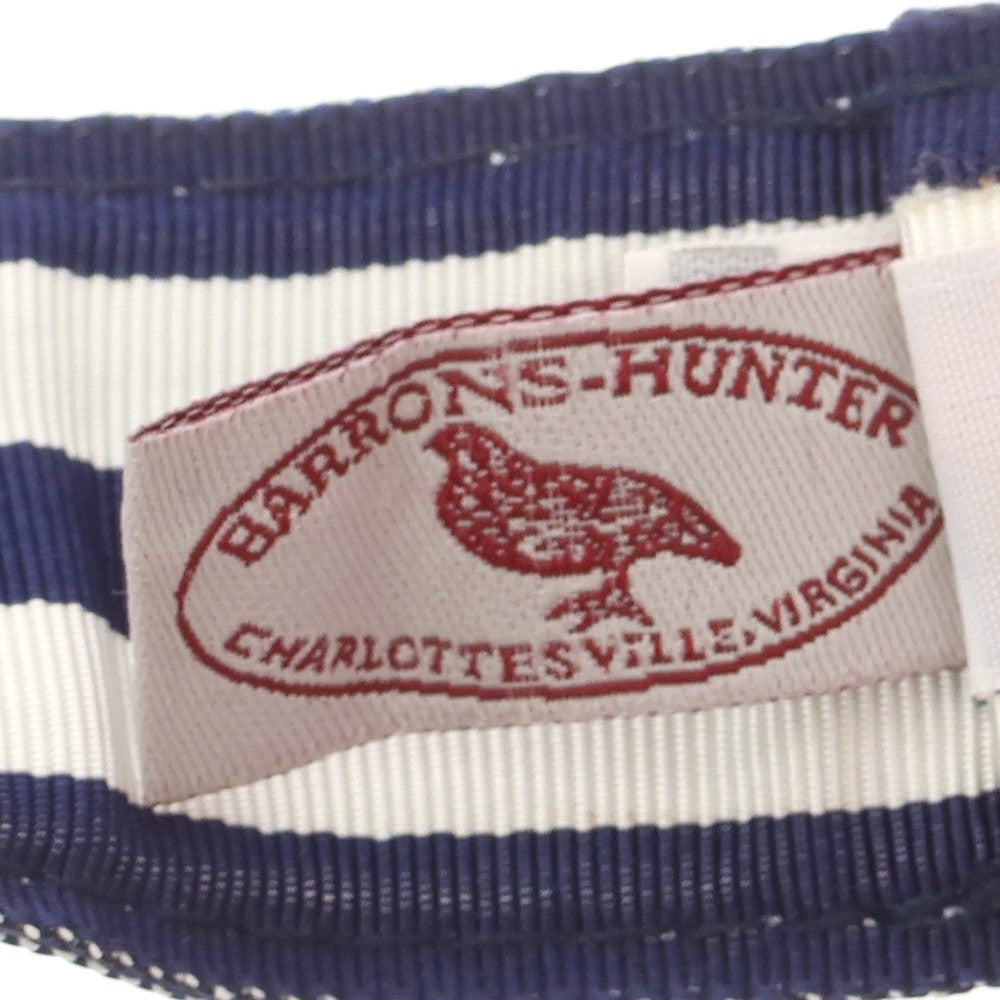 【中古】バロンズハンター BARRONS HUNTER ナイロン系 ダブルリング リボンベルト ネイビーxホワイト【 L 】【 状態ランクB 】【 メンズ 】