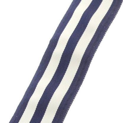 【中古】バロンズハンター BARRONS HUNTER ナイロン系 ダブルリング リボンベルト ネイビーxホワイト【 L 】【 状態ランクB 】【 メンズ 】