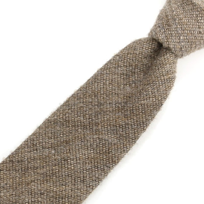 【中古】ガリエニ GALLIENI ウールシルク 無地ネクタイ アッシュブラウン系【 状態ランクB 】【 メンズ 】