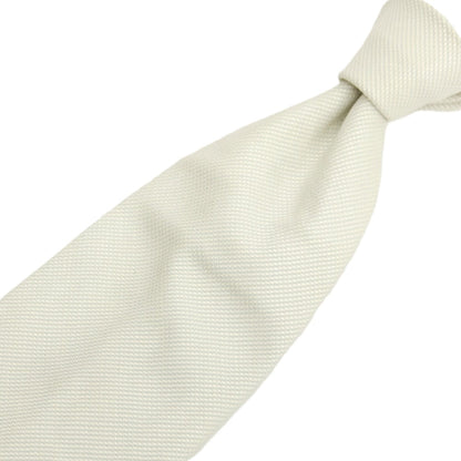 【中古】アルティジャナーレ Artigianale シルクコットン 無地ネクタイ オフホワイト【 状態ランクC 】【 メンズ 】