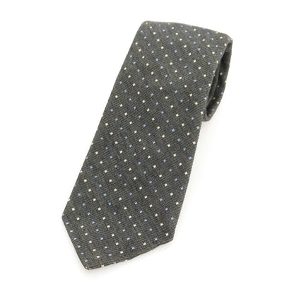 【中古】ファットーリ Fattori コットンシルク ドット柄ネクタイ グレー【 状態ランクB 】【 メンズ 】