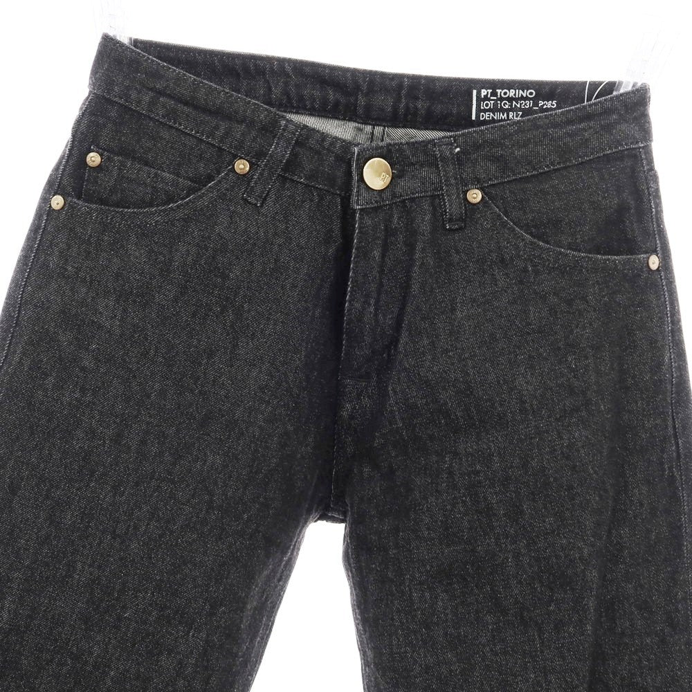 【中古】ピーティートリノ デニム PT TORINO DENIM TOMORROWLAND別注 コットン デニムパンツ ジーンズ ブラック【サイズ28】【 状態ランクB 】【 メンズ 】[CPD]