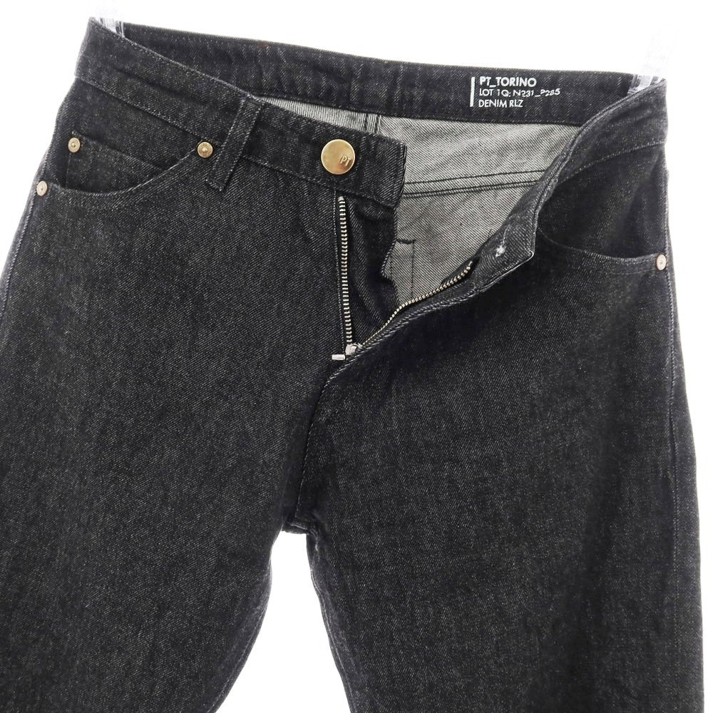【中古】ピーティートリノ デニム PT TORINO DENIM TOMORROWLAND別注 コットン デニムパンツ ジーンズ ブラック【サイズ28】【 状態ランクB 】【 メンズ 】[CPD]