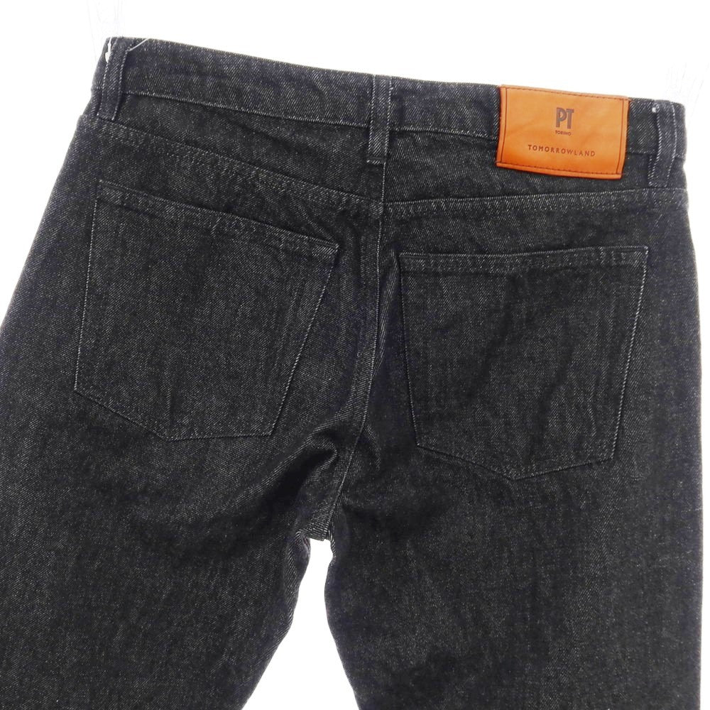【中古】ピーティートリノ デニム PT TORINO DENIM TOMORROWLAND別注 コットン デニムパンツ ジーンズ ブラック【サイズ28】【 状態ランクB 】【 メンズ 】[CPD]