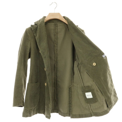 【中古】バグッタ Bagutta ストレッチ コットン コーデュロイ ダブル6B カジュアルジャケット オリーブ【 46 】【 状態ランクB 】【 メンズ 】