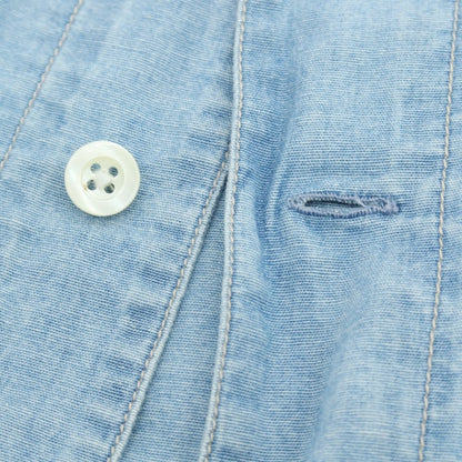 【中古】バグッタ Bagutta SHACKET シャンブレーコットン シャツブルゾン ライトブルー【 S 】【 状態ランクB 】【 メンズ 】