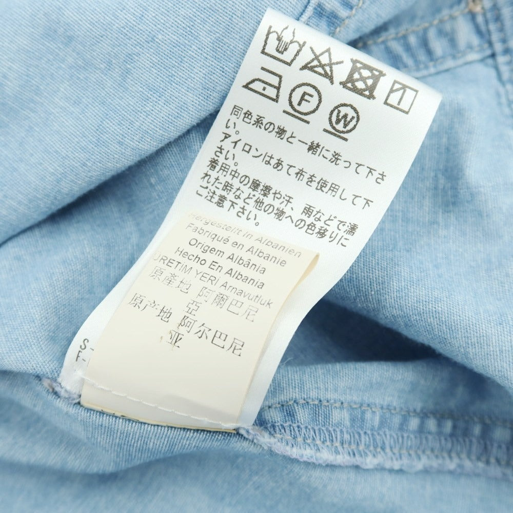 【中古】バグッタ Bagutta SHACKET シャンブレーコットン シャツブルゾン ライトブルー【 S 】【 状態ランクB 】【 メンズ 】