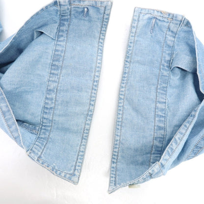 【中古】バグッタ Bagutta SHACKET シャンブレーコットン シャツブルゾン ライトブルー【 S 】【 状態ランクB 】【 メンズ 】