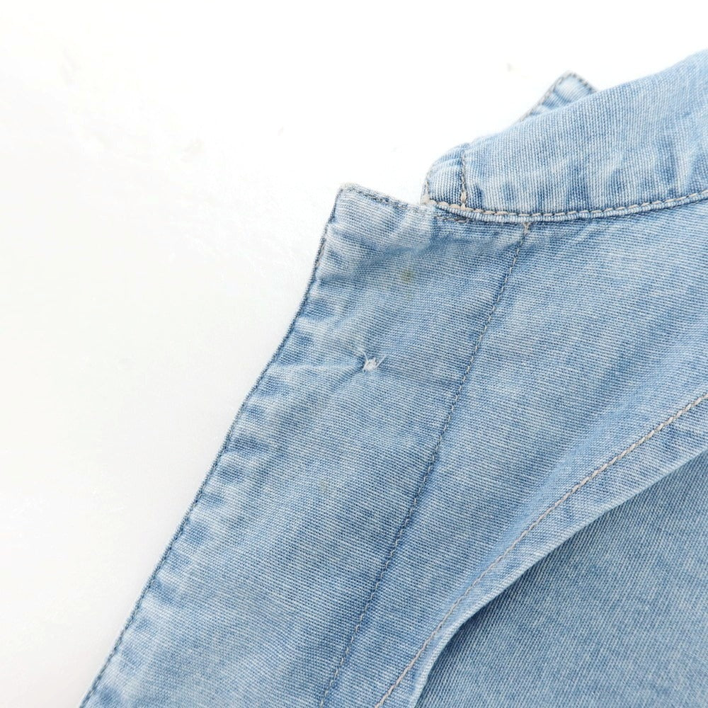 【中古】バグッタ Bagutta SHACKET シャンブレーコットン シャツブルゾン ライトブルー【 S 】【 状態ランクB 】【 メンズ 】